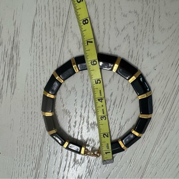 VTG Napier Black and Gold chunky bead Necklace - Picture 9 of 9